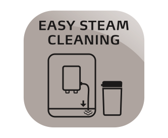 Kaip ir integruota nuodugnaus pieno sistemos valymo programa, „Easy Steam Cleaning“ (Lengvas valymas garais) leis greitai ir higieniškai išvalyti prietaisą tarp naudojimų: su pienu besiliečiančios dalys valomos karštu vandeniu ir garais – jei pageidaujate, tarp kiekvieno kavos puodelio ruošimo arba galima meniu ją paleisti atskirai. Kaip ir integruota nuodugnaus pieno sistemos valymo programa, „Easy Steam Cleaning“ (Lengvas valymas garais) leis greitai ir higieniškai išvalyti prietaisą tarp naudojimų: su pienu besiliečiančios dalys valomos karštu vandeniu ir garais – jei pageidaujate, tarp kiekvieno kavos puodelio ruošimo arba galima meniu ją paleisti atskirai.